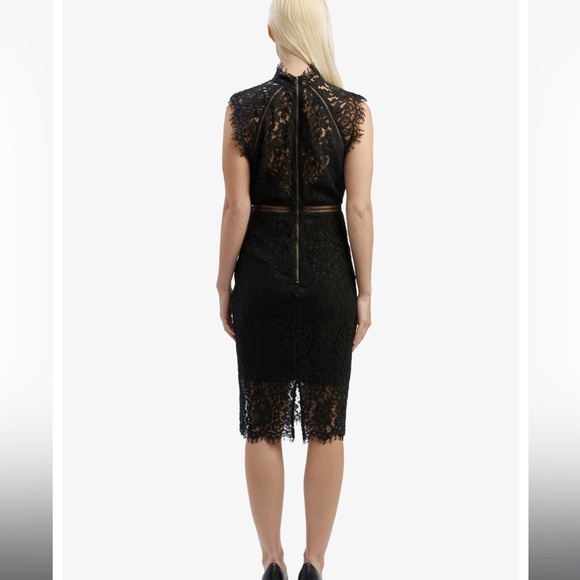 Bardot midi lace column dress - Picture 4 of 10